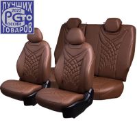 Чехлы Премиум Экокожа Байрон Президент|Жук на ВАЗ 2107 (1982-2012)